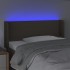 Cabecero con LED de tela gris taupe 103x16x78/88