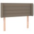 Cabecero con LED de tela gris taupe 83x16x78/88