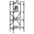 Librería 4 estantes madera gris Sonoma 56x31,5x138,5