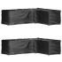 Fundas muebles jardín forma de L 2 uds 16 ojales 260x210x80