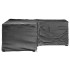 Fundas muebles jardín forma de L 2 uds 12 ojales 185x185x70