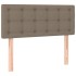 Cabecero de tela gris taupe 90x5x78/88