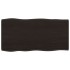 Tablero mesa madera tratada roble borde vivo marrón 80x40x2