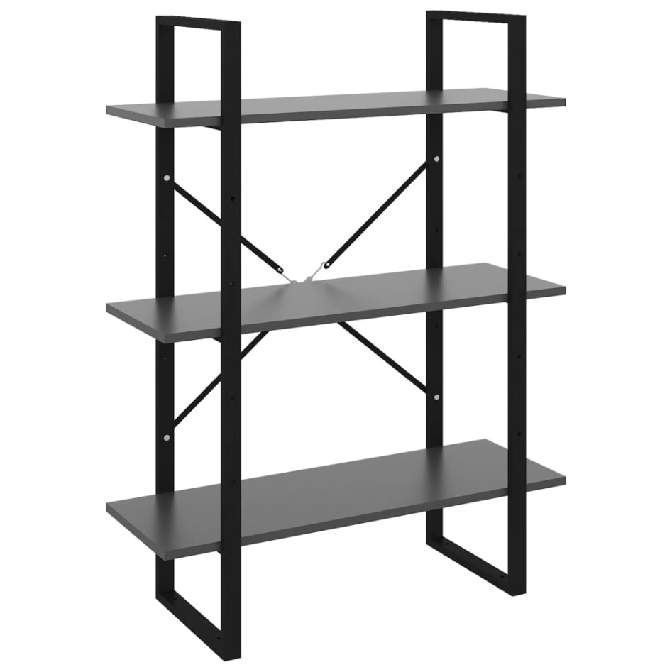 Estantería madera contrachapada gris 80x30x105