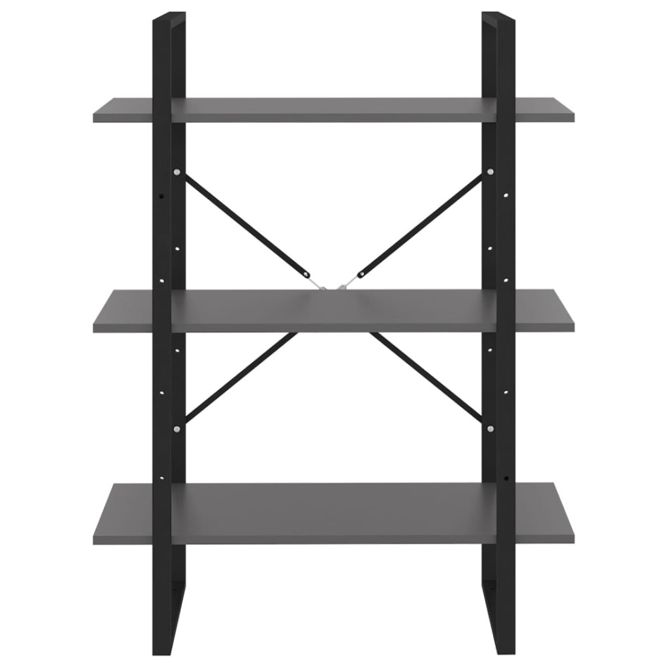 Estantería madera contrachapada gris 80x30x105