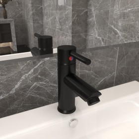 Grifo para lavabo de baño acabado negro 130x176