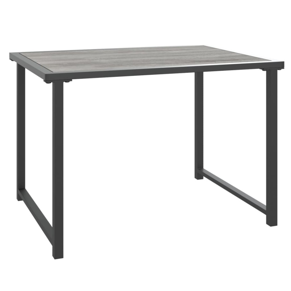 Mesa de jardín de acero gris antracita 55x40x37