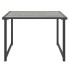 Mesa de jardín de acero gris antracita 55x40x37