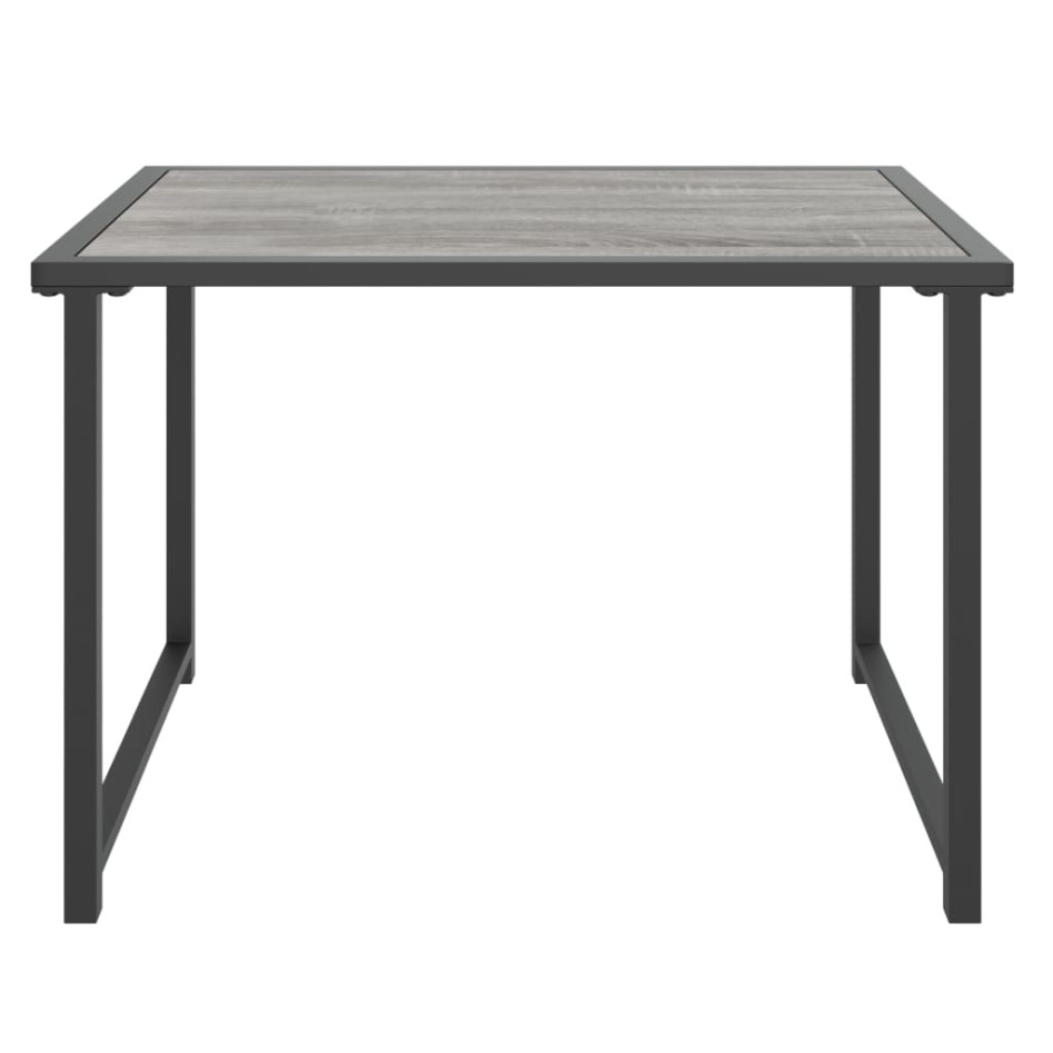 Mesa de jardín de acero gris antracita 55x40x37