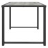 Mesa de jardín de acero gris antracita 55x40x37