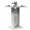 Mesa de bistró de madera contrachapada gris 60x60x75 cm