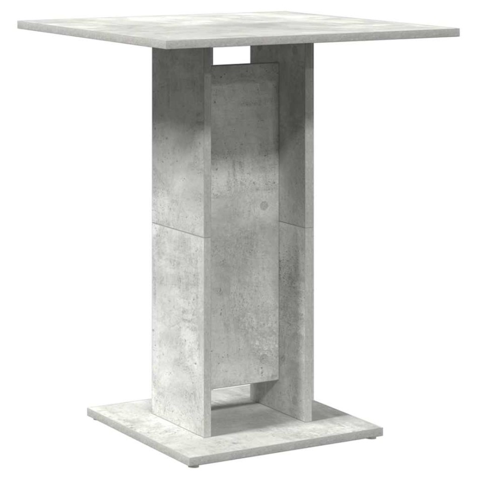 Mesa de bistró de madera contrachapada gris 60x60x75