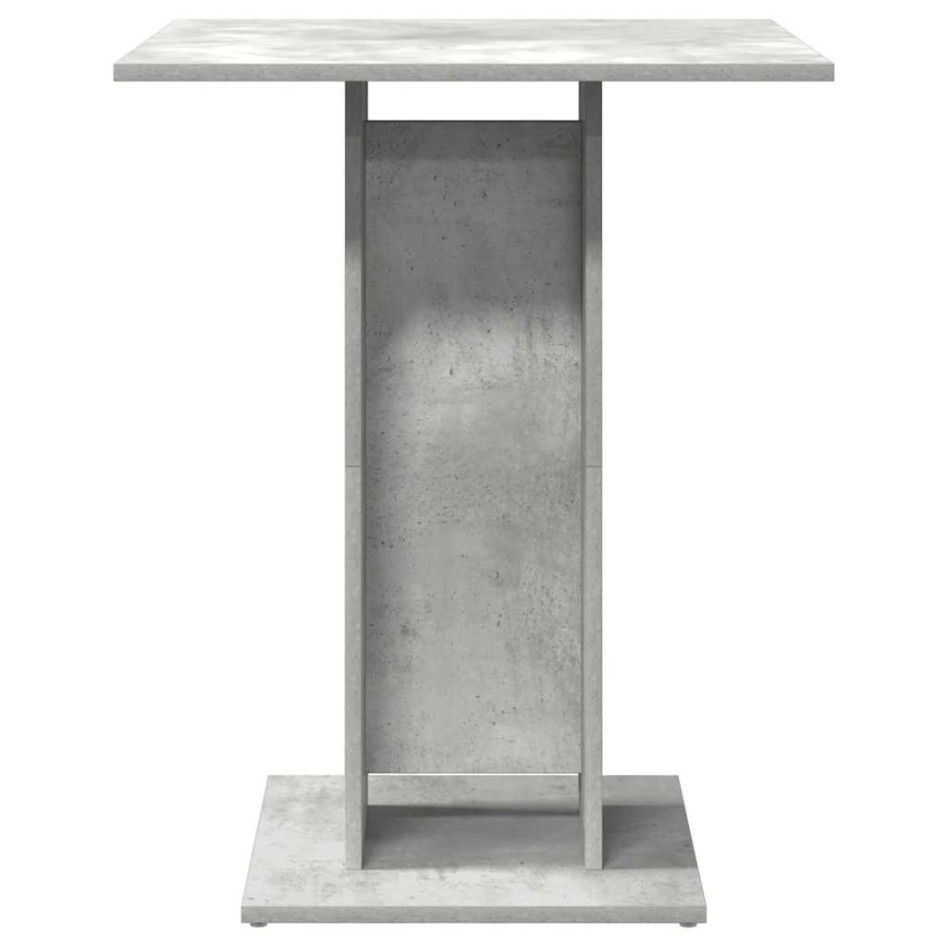 Mesa de bistró de madera contrachapada gris 60x60x75