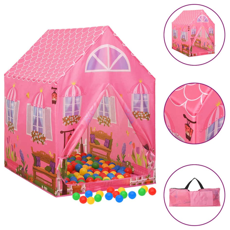 Tienda de juegos para niños rosa 69x94x104