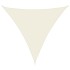 Toldo de vela triangular tela Oxford color crema 4x4x4