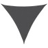 Toldo de vela triangular tela Oxford gris antracita 4x4x4