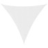 Toldo de vela triangular tela Oxford blanco 4x4x4