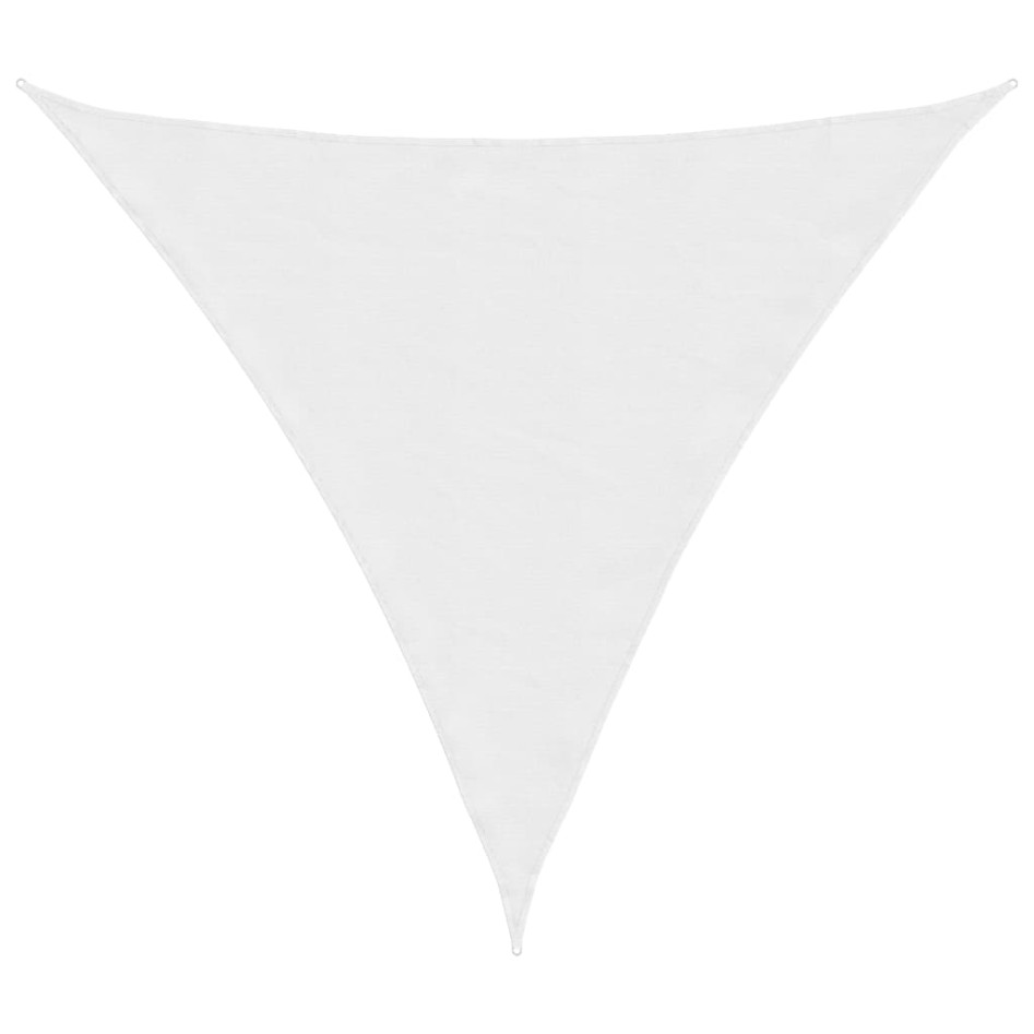 Toldo de vela triangular tela Oxford blanco 4x4x4