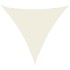 Toldo de vela triangular tela Oxford color crema 4,5x4,5x4,5