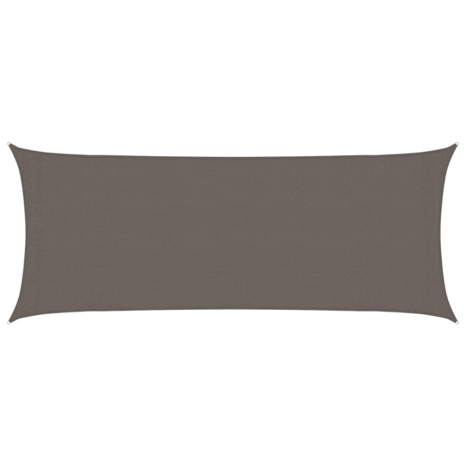 Toldo de vela gris antracita HDPE 160 g/m² 2x5