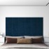 Paneles de pared 12 uds cuero sintético azul 30x15 cm 0,54