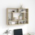 Estantería de pared madera contrachapada color roble