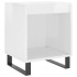 Mesitas noche 2 uds madera ingeniería blanco brillo 40x35x50