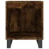 Mesita de noche madera de ingeniería roble ahumado 40x35x50