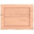 Encimera baño madera maciza tratada marrón claro 40x30x(2-6)