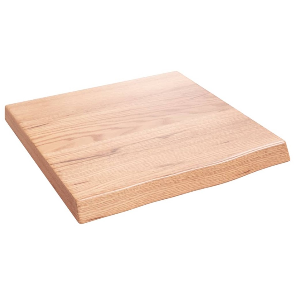 Encimera baño madera maciza tratada marrón claro 40x40x(2-4)