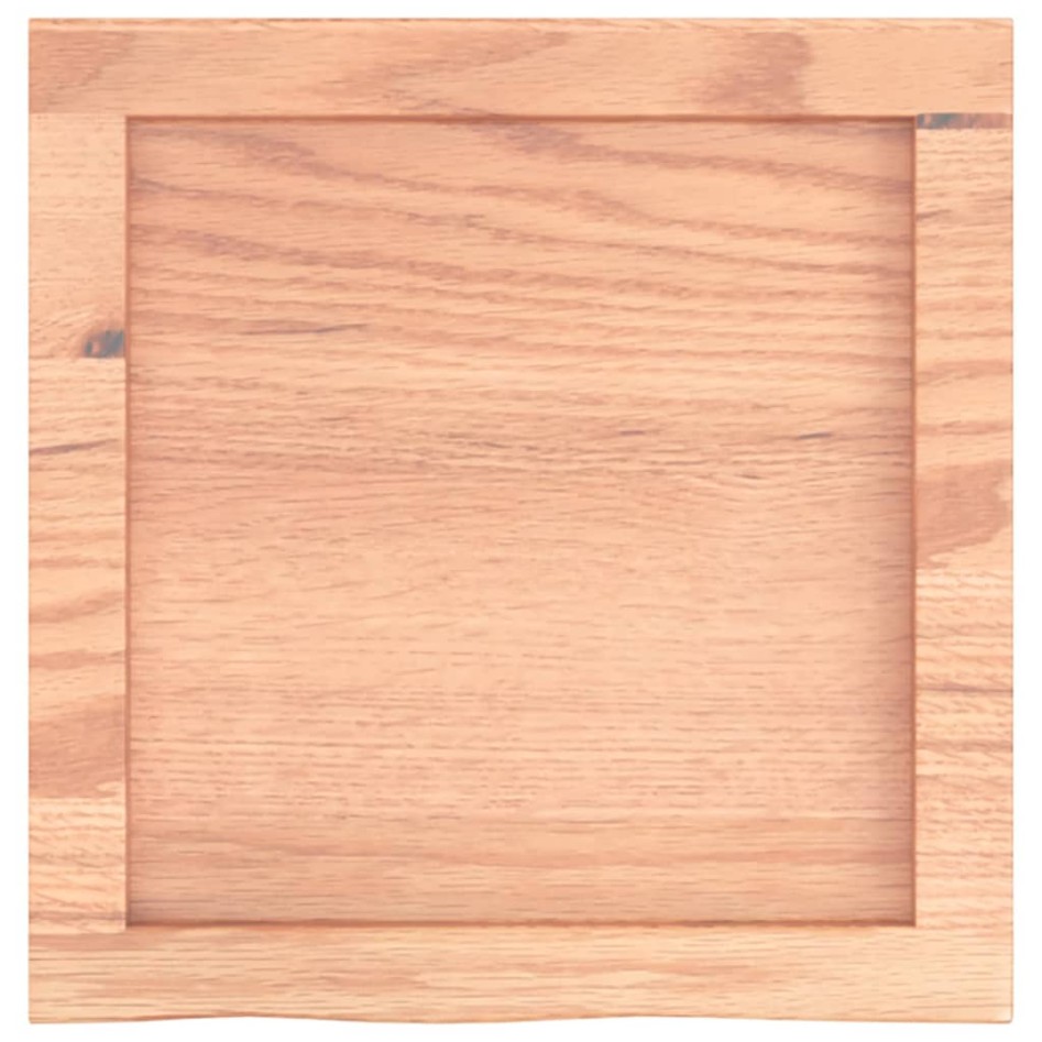 Encimera baño madera maciza tratada marrón claro 40x40x(2-4)