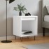 Mesita de noche madera contrachapada blanco 40x35x50