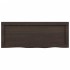 Encimera baño madera maciza tratada marrón oscuro