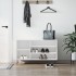 Mueble zapatero madera contrachapada blanco brillo 102x36x60