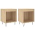 Mesitas noche 2 uds madera ingeniería roble Sonoma 40x35x50