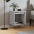 Mesita de noche madera de ingeniería gris Sonoma 40x35x50