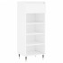 Mueble zapatero madera contrachapada blanco brillo 40x36x105