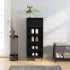 Mueble zapatero madera contrachapada negro 40x36x105
