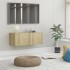 Mueble para TV madera contrachapada color roble 80x30x30