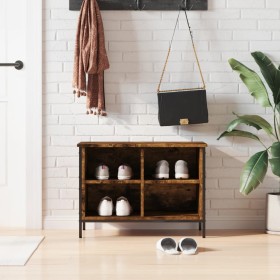 Zapatero madera de ingeniería roble ahumado 69x35x50