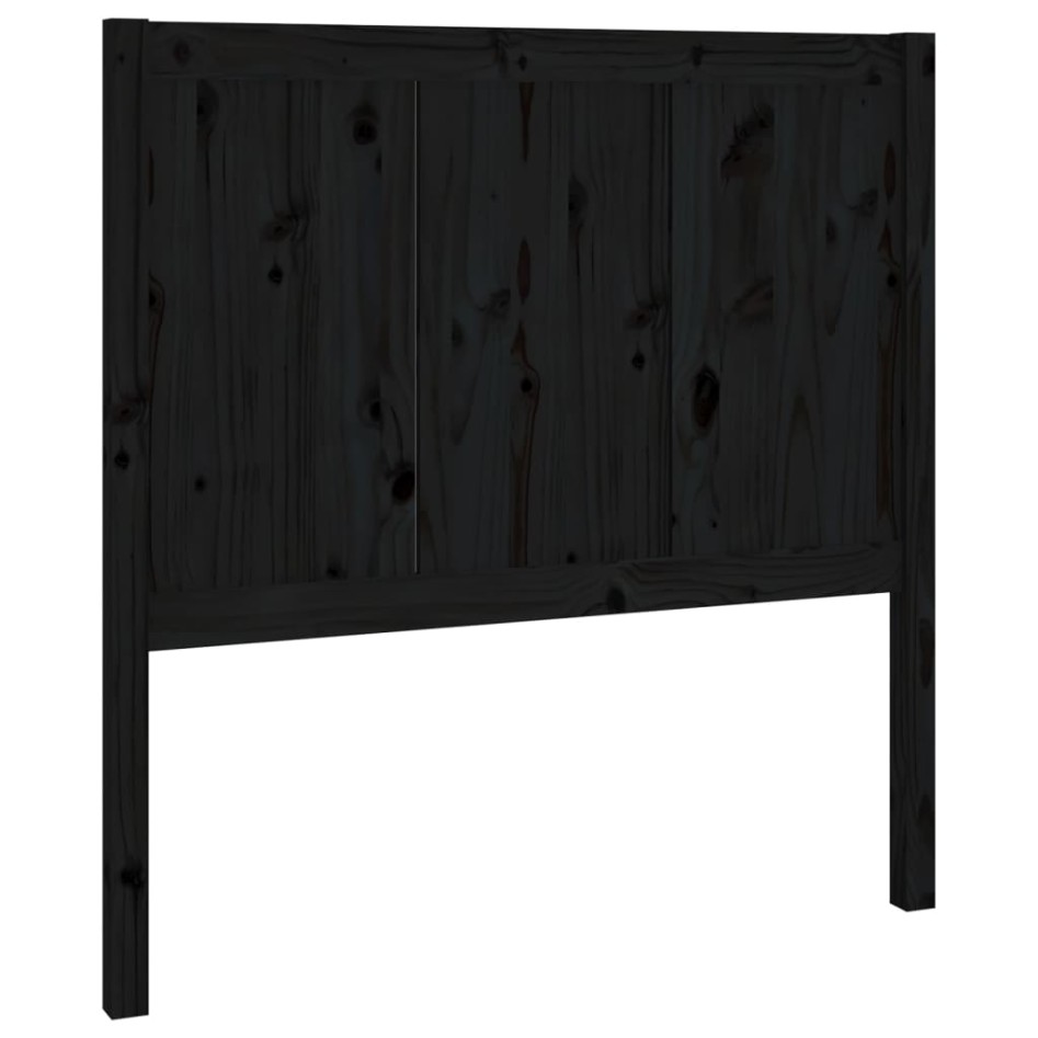 Cabecero de cama madera maciza de pino negro 95,5x4x100