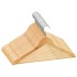 Juego de perchas para ropa 20 uds antideslizantes madera