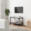 Mueble para TV contrachapada y acero gris Sonoma 60x33x41 cm