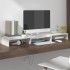 Soporte de monitor madera maciza de pino blanco 80x24x10,5