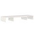Soporte de monitor madera maciza de pino blanco 80x24x10,5