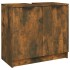 Armario baño madera contrachapada roble ahumado 64,5x33,5x59