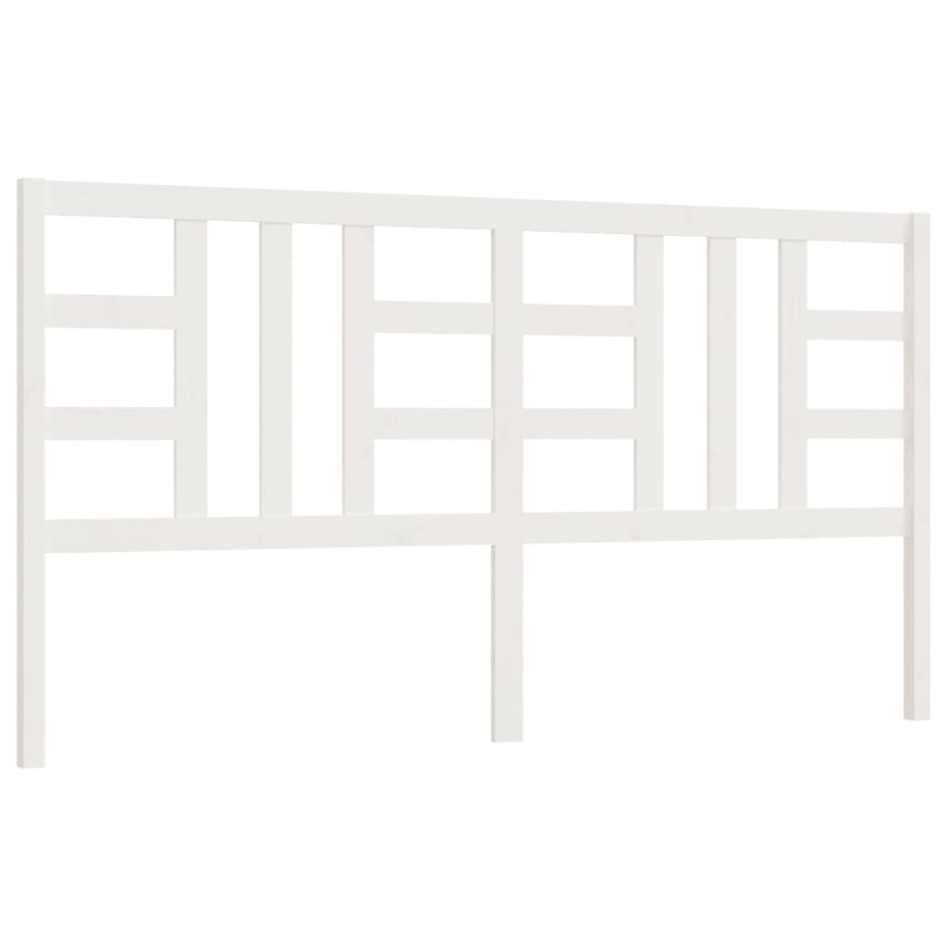 Cabecero de cama madera maciza de pino blanco 206x4x100