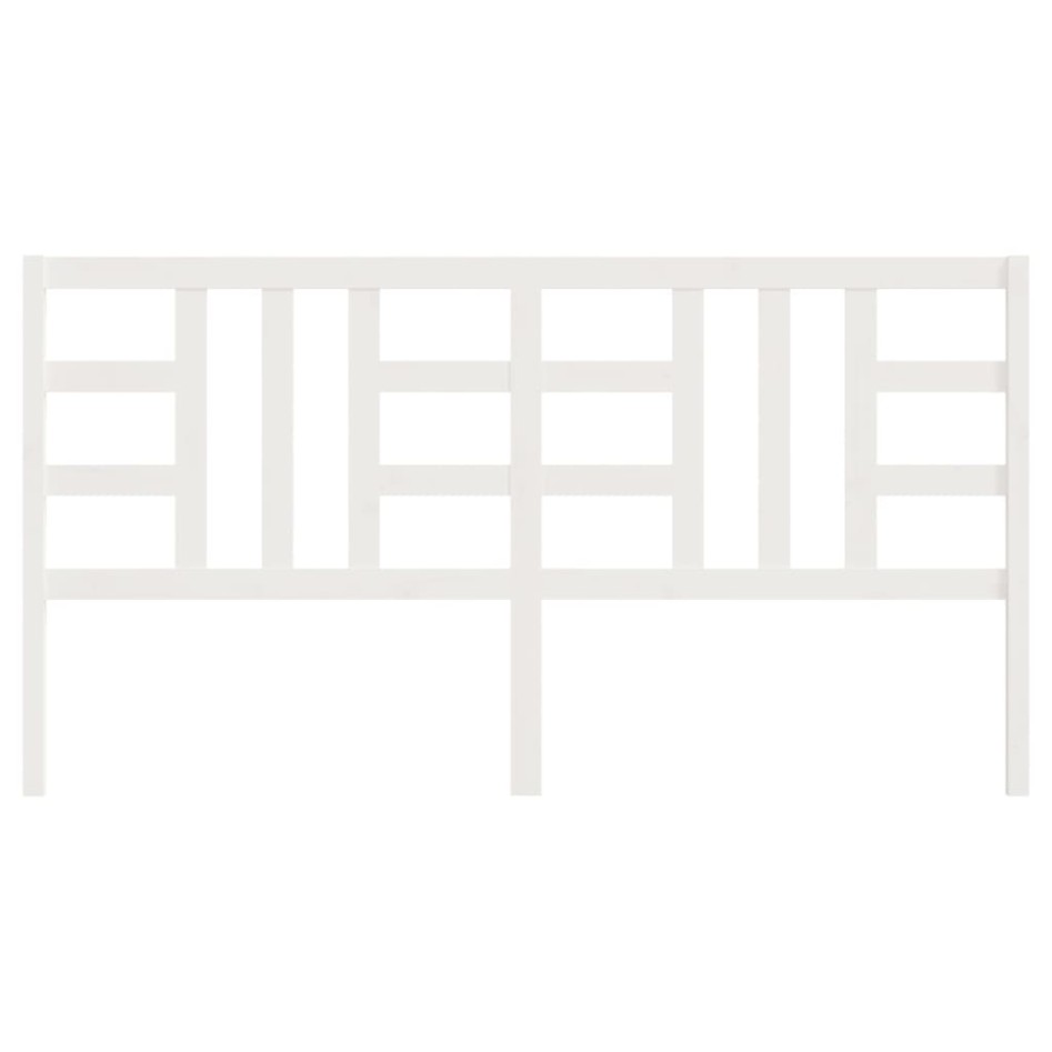 Cabecero de cama madera maciza de pino blanco 206x4x100