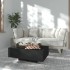 Mesa de centro madera contrachapada negro 85x55x31