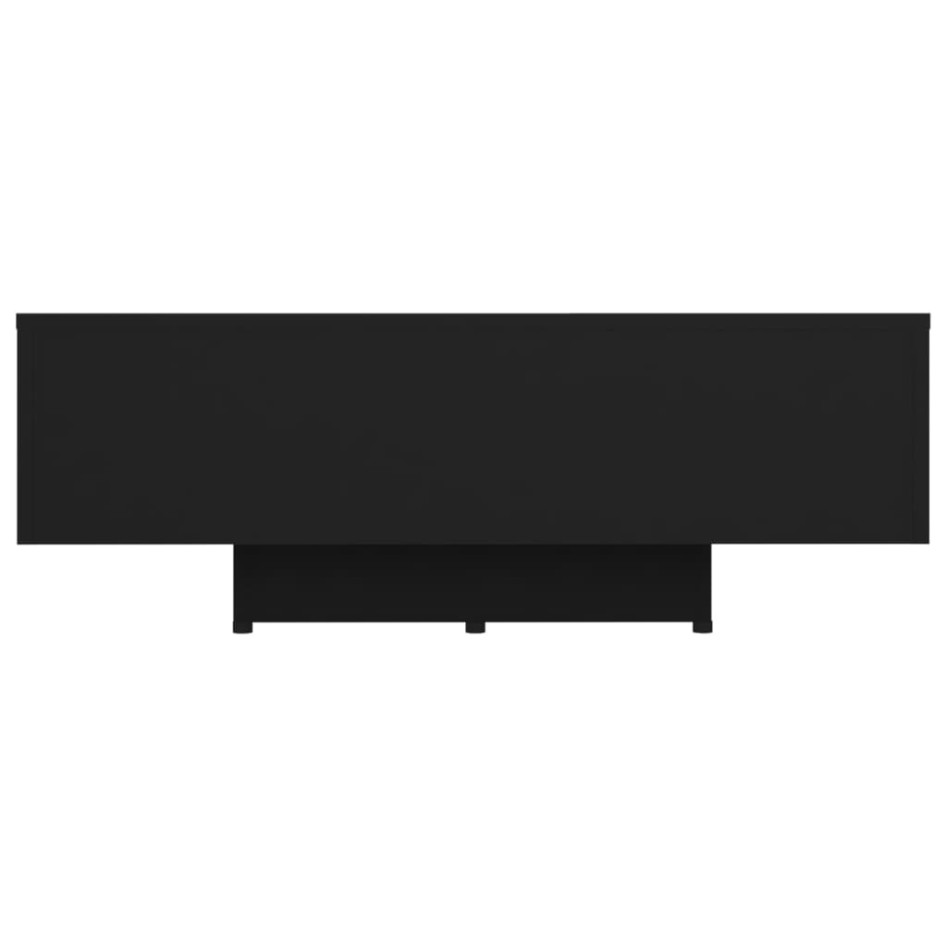 Mesa de centro madera contrachapada negro 85x55x31